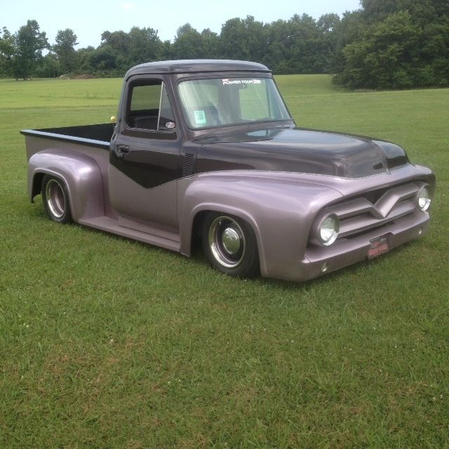 1955 Black Cherry/ Mauve Ford F-100