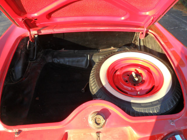 1955 golden rod yellow Ford Thunderbird Convertible