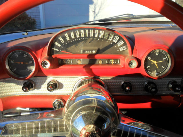 1955 golden rod yellow Ford Thunderbird Convertible