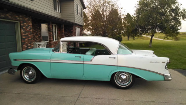 1956 Teal/White Chevrolet Bel Air/150/210
