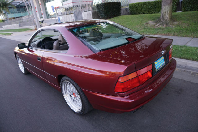 1991 Burgundy BMW 850i Coupe Coupe