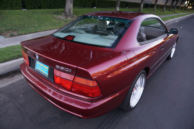 1991 Burgundy BMW 850i Coupe Coupe