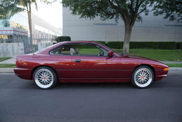 1991 Burgundy BMW 850i Coupe Coupe