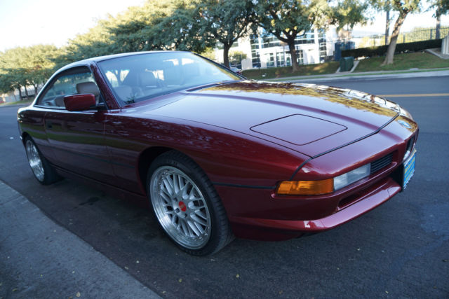 1991 Burgundy BMW 850i Coupe Coupe