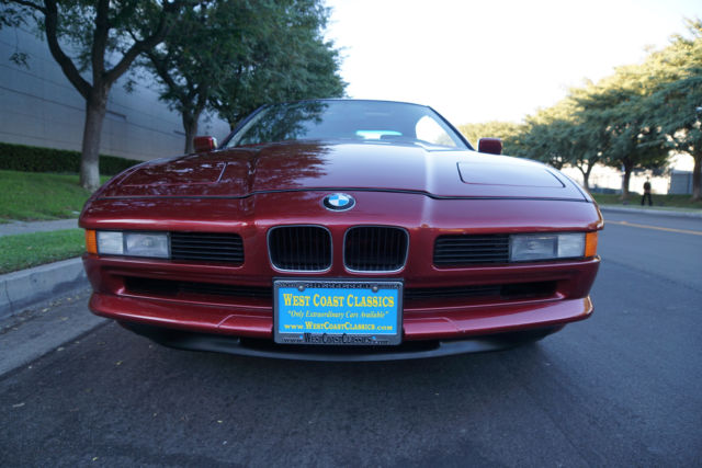 1991 Burgundy BMW 850i Coupe Coupe