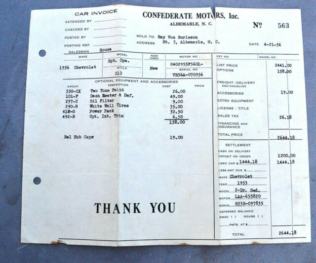 1956 Blue Chevrolet 210