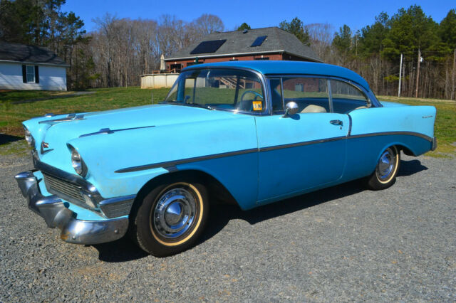 1956 Blue Chevrolet 210