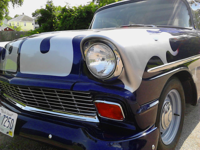 1956 Dark flip-flop base/clear w Multicolor Flames Chevrolet Bel Air/150/210 Sedan