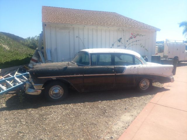 1956 Black and White Chevrolet Bel Air/150/210