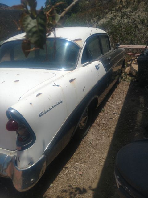 1956 Black and White Chevrolet Bel Air/150/210
