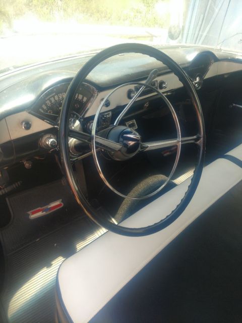 1956 Black and White Chevrolet Bel Air/150/210
