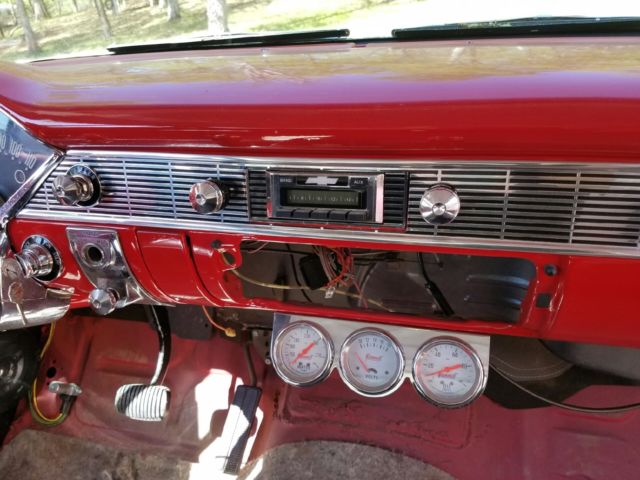 1956 Red Chevrolet Bel Air/150/210 Sedan