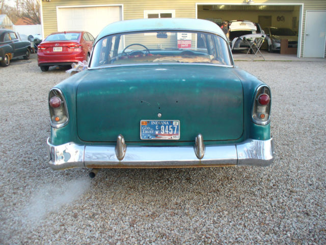 1956 Green Chevrolet Bel Air/150/210 Four-door Sedan