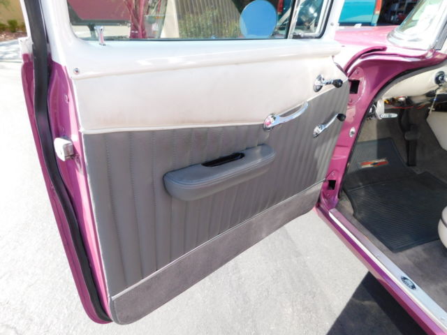 1956 Deep Orchid and Pearl White Chevrolet Bel Air/150/210 Sedan