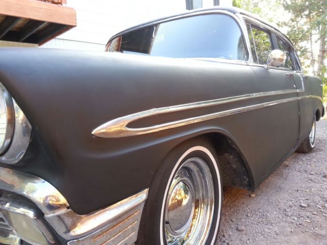 19560000 Black Chevrolet Bel Air/150/210 Sedan