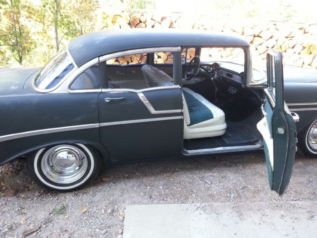 19560000 Black Chevrolet Bel Air/150/210 Sedan