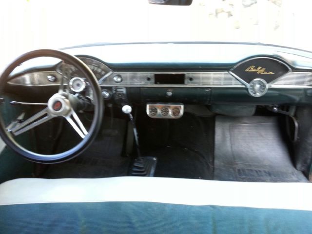 19560000 Black Chevrolet Bel Air/150/210 Sedan