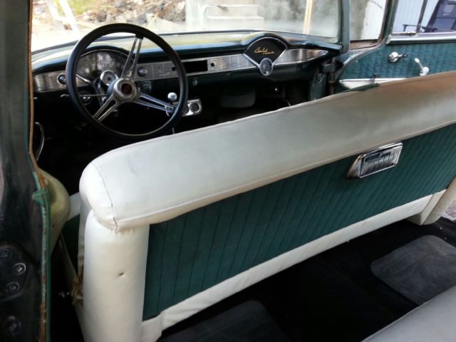 19560000 Black Chevrolet Bel Air/150/210 Sedan