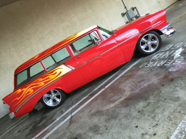 1956 Red Chevrolet Bel Air/150/210 Wagon