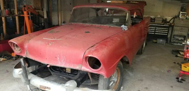 1956 Red Chevrolet Bel Air/150/210 Coupe