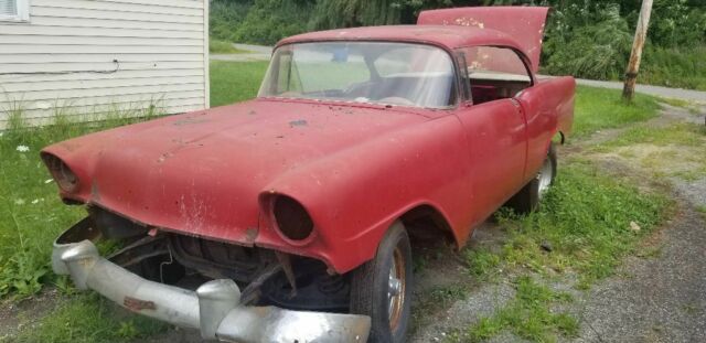 1956 Red Chevrolet Bel Air/150/210 Coupe