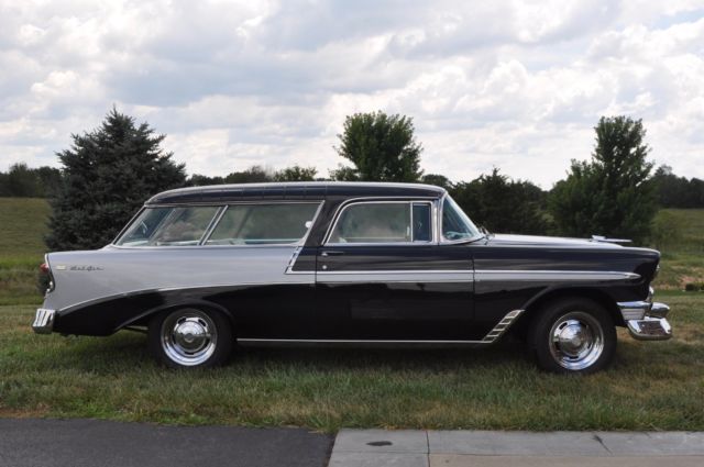 1956 Black Chevrolet Nomad