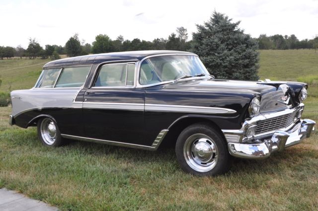 1956 Black Chevrolet Nomad