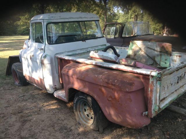 1956 White Chevrolet Other Pickups Big window