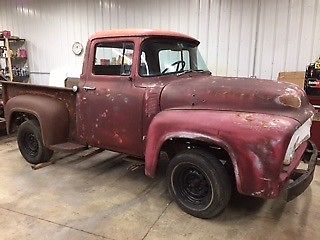 1956 Red Ford F-100 F100