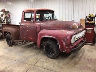 1956 Red Ford F-100 F100