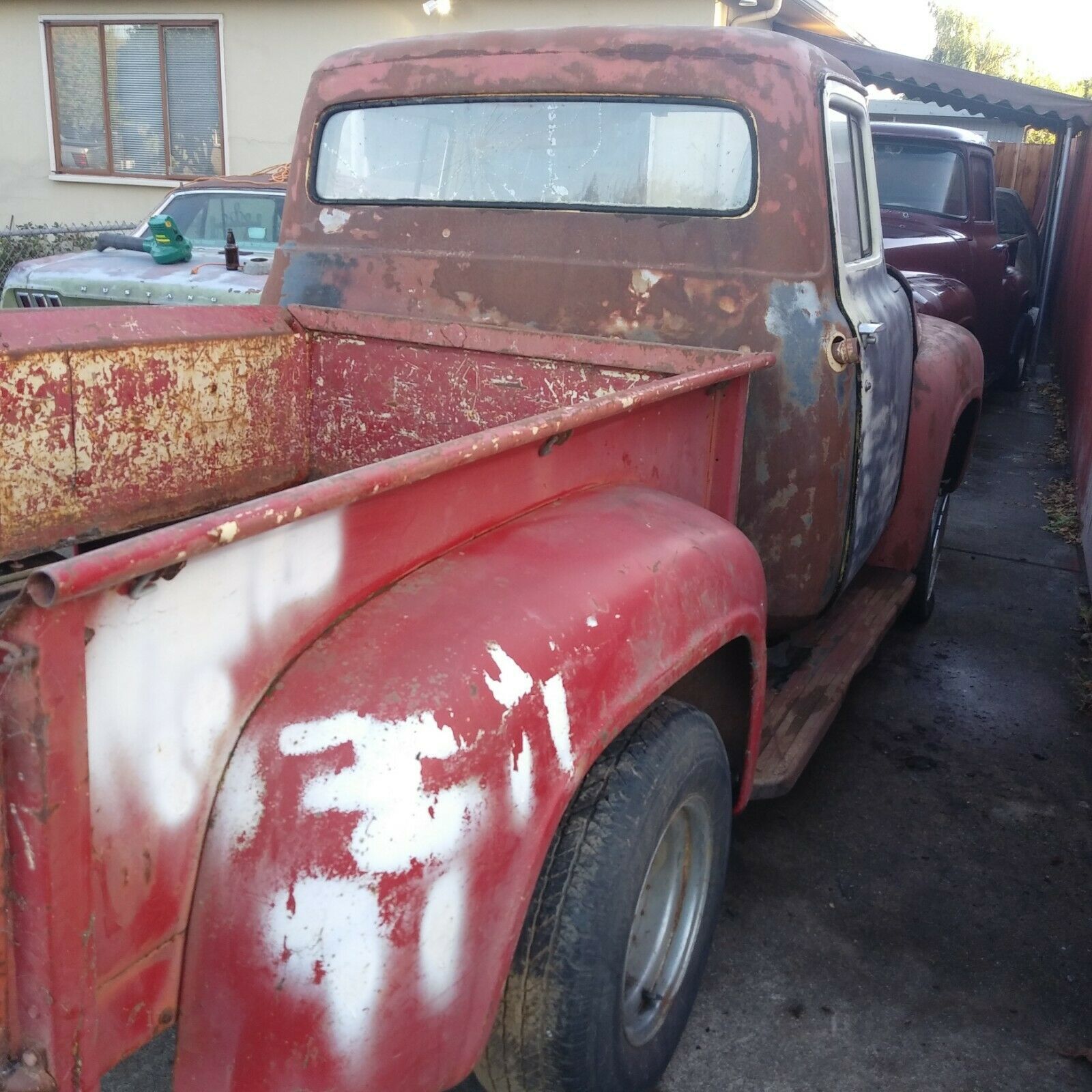 1956 Gray Ford F-100 Standard Cab Pickup