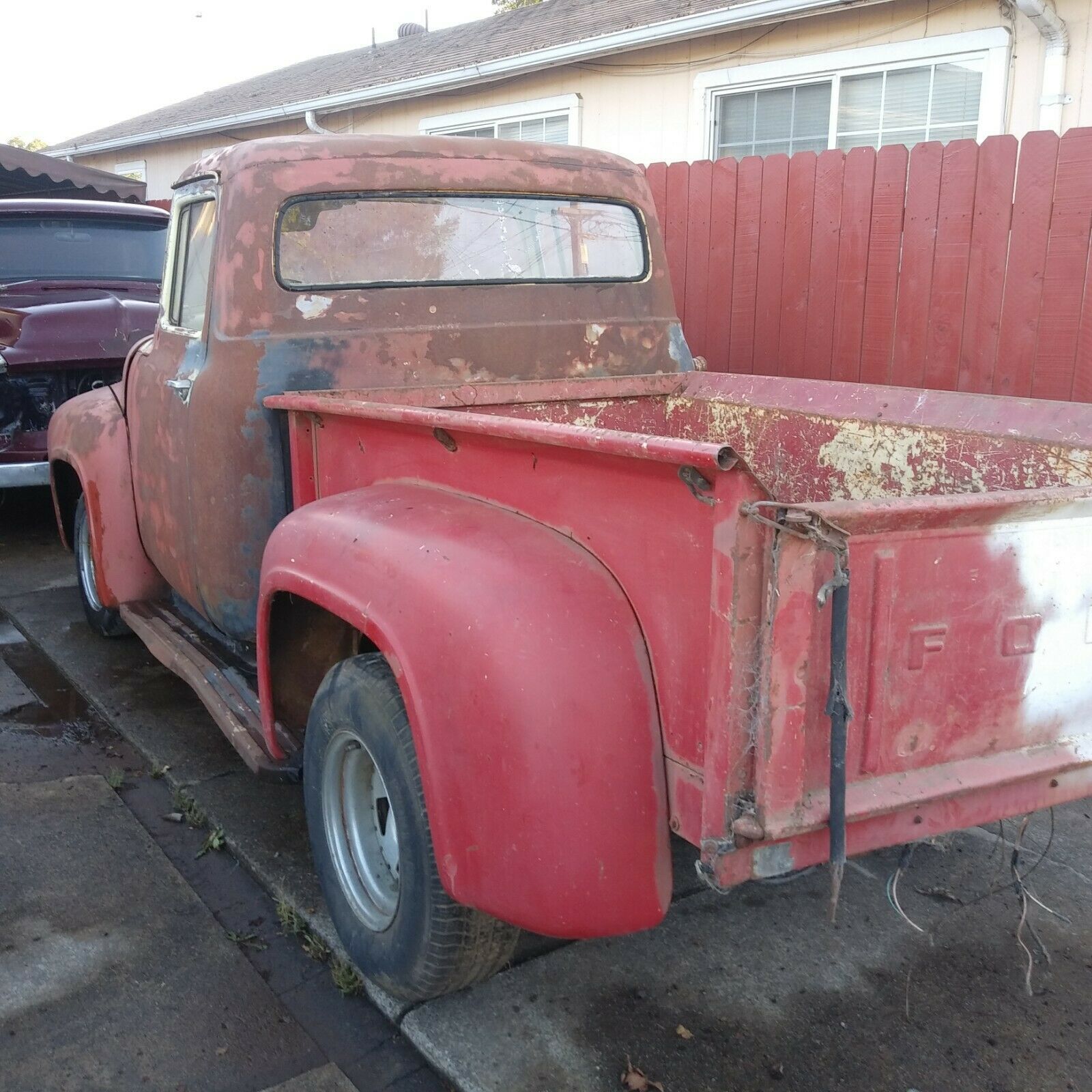 1956 Gray Ford F-100 Standard Cab Pickup