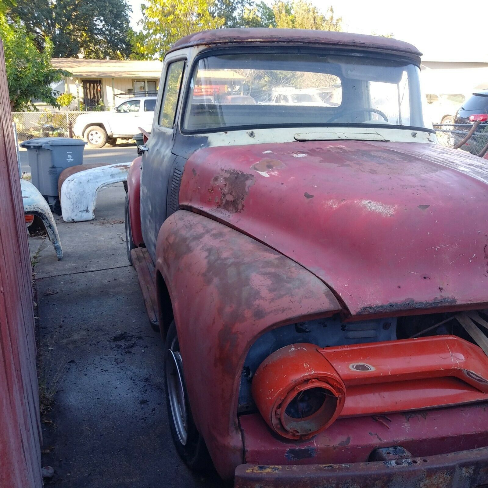 1956 Gray Ford F-100 Standard Cab Pickup
