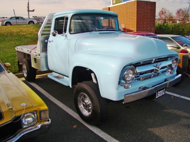 1956 Blue Ford F-100 Standard Cab Pickup