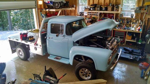 1956 Blue Ford F-100 Standard Cab Pickup