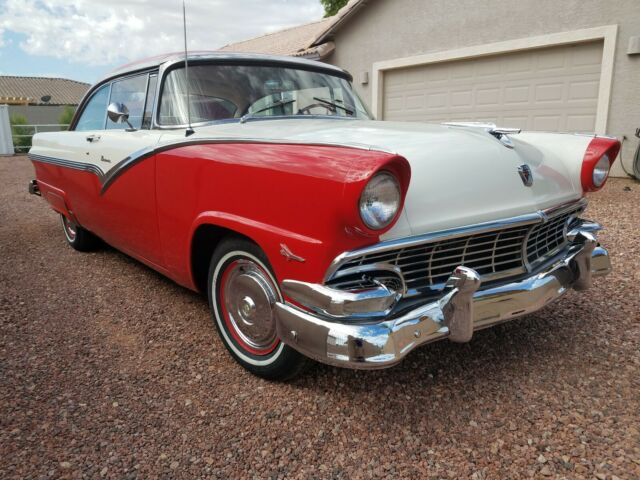 1956 Red/White Ford Fairlane Coupe