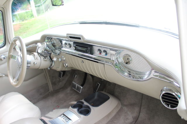 1956 PEARL WHITE AND CRIMSON RED Oldsmobile Eighty-Eight 2 DOOR SEDAN