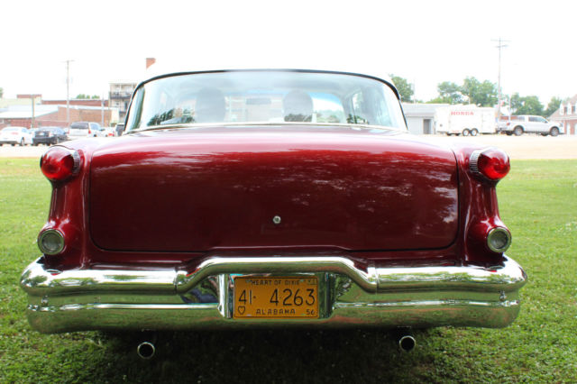 1956 CRIMSON RED DIAMOND WHITE PEARL Oldsmobile 88 2 DOOR SEDAN