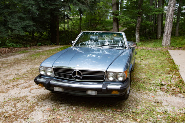 1988 blue Mercedes-Benz SL-Class Convertible