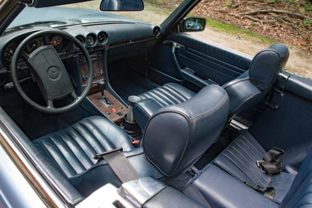 1988 blue Mercedes-Benz SL-Class Convertible