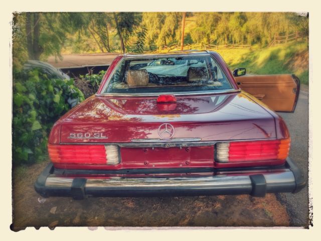 1987 Burgundy Mercedes-Benz SL-Class