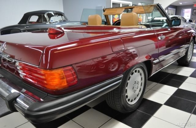 1986 Red Mercedes-Benz SL-Class Convertible