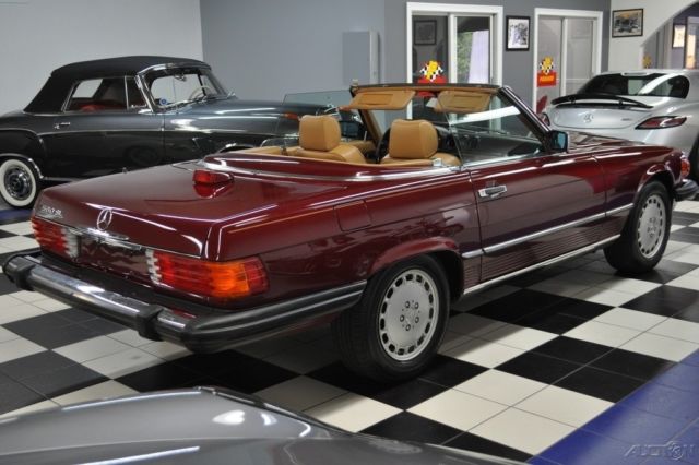 1986 Red Mercedes-Benz SL-Class Convertible