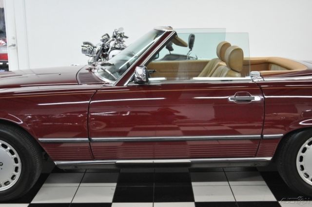 1986 Red Mercedes-Benz SL-Class Convertible