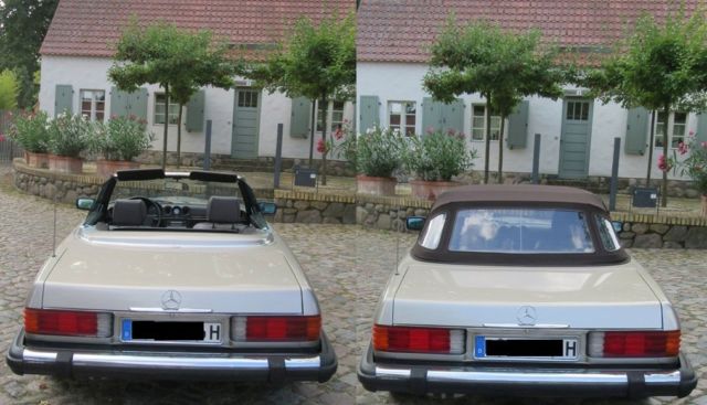 1987 Silver Mercedes-Benz SL-Class Convertible