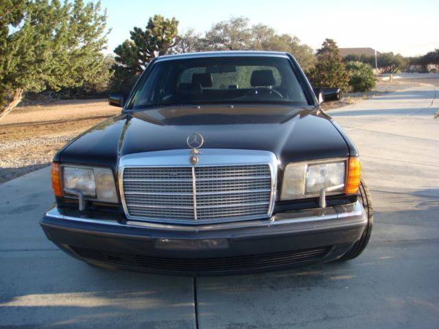 1989 NEWLY PAINTED BLACK Mercedes-Benz 500-Series Sedan