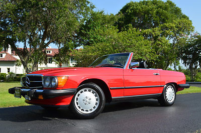 1987 Signal Red Mercedes-Benz 500-Series Convertible
