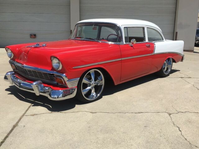 1956 White Chevrolet Bel Air/150/210 Coupe