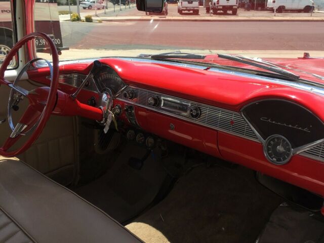 1956 White Chevrolet Bel Air/150/210 Coupe