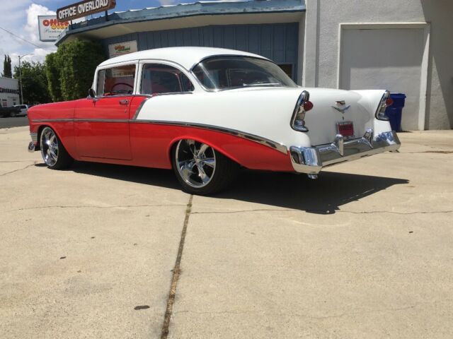 1956 White Chevrolet Bel Air/150/210 Coupe